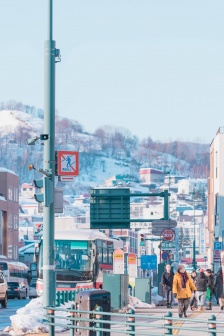 Japanese winter snow mobile wallpaper