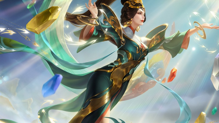 King of Glory Nuwa mending the sky HD desktop wallpaper