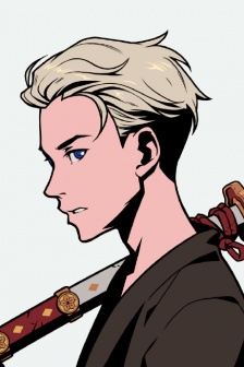 Azuki anime sword-holding man NFT avatar