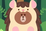 Line Friends forest animal wallpaper