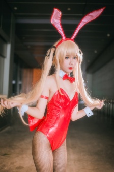 Sexy bunny girl beauty black stockings beautiful legs photo