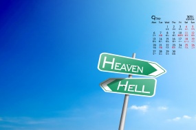 September 2021 small fresh blue landscape desktop calendar wallpaper