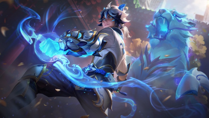 League of Legends Heroes Blue and White Porcelain Series Computer Wallpaper