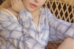 火辣吊帶美女撩長腿性感寫真