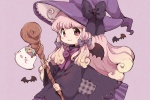 Cute little loli Halloween mobile wallpaper