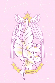 Girly cartoon mobile wallpaper