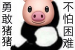 勇敢猪猪不怕困难