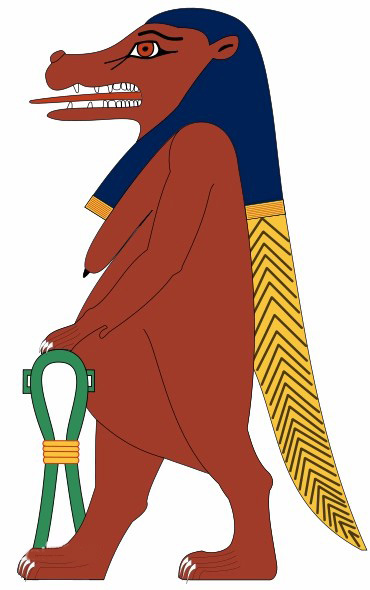 古埃及塔沃里特神组图