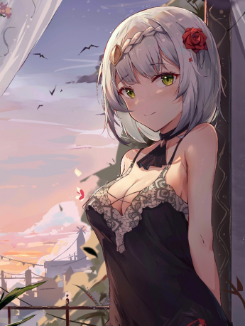 諾艾爾性感睡衣寫真手機壁紙