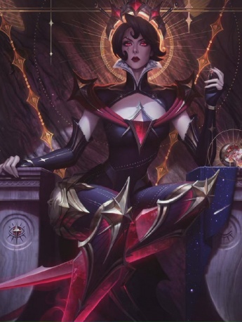 Thumbnail of the original painting design of Camille in the League of Legends Tarot Card Series
