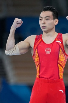Zou Jingyuan men's parallel bars gold medal