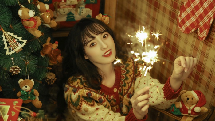 Christmas atmosphere beauty photo wallpaper