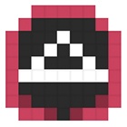 Pixel style avatar of man in red