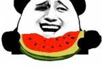 夏季吃西瓜的可愛表情包圖片