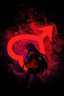 美少女戰士暗黑炫酷風手機壁紙