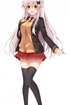 Cute and cute anime girl mobile wallpaper