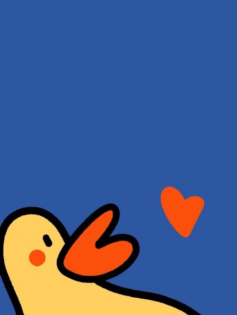 Cute split screen duck mobile wallpaper