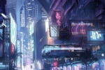 Cyberpunk style mobile wallpaper