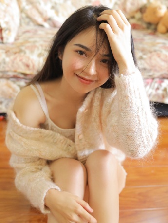 Beautiful girl in sling next to bed heals sexy private photo