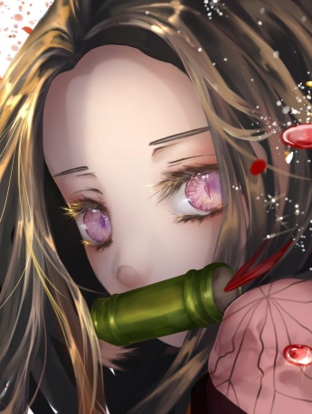Demon Slayer: Kimetsu no Yaiba beautiful hand-painted style mobile wallpaper
