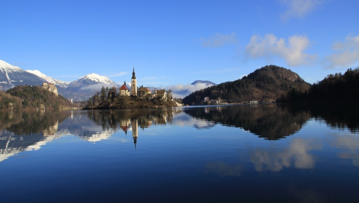 Slovenia Lake Bled Castle pictures desktop wallpaper
