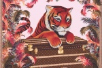 Luxury Year of the Tiger element mobile wallpaper
