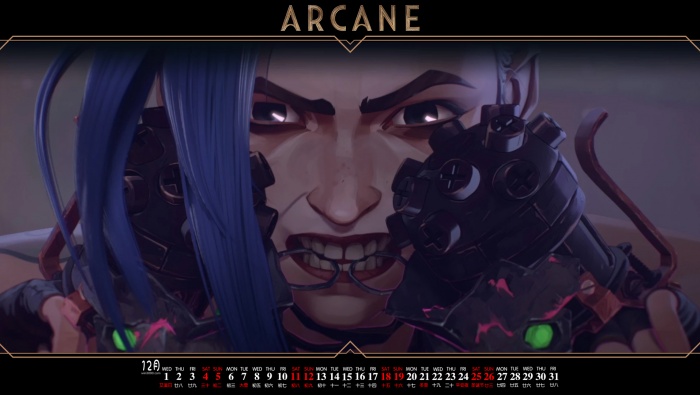 December 2021 League of Legends Battle of Two Cities HD Calendar Wallpaper