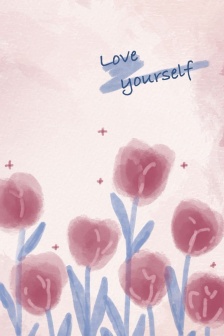 Rose tone creative style mobile wallpaper