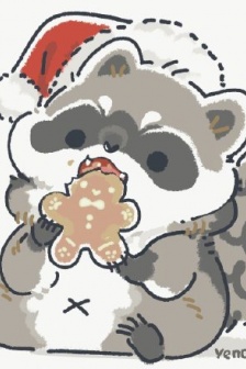 Little raccoon Christmas avatar