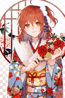 動漫製服美女手機壁紙