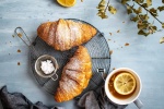 Croissant bread material poster HD desktop wallpaper
