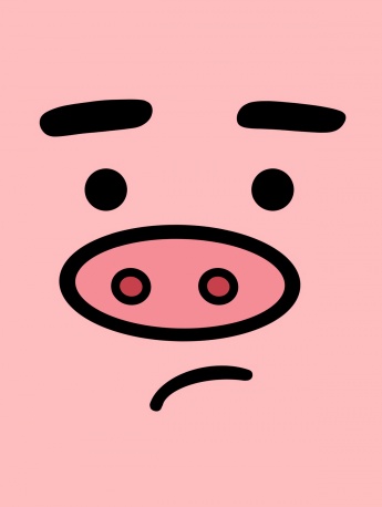 粉红小猪卡通手机壁纸