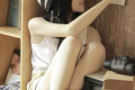 Sexy photos of energetic and long-legged beauties seducing themselves at home