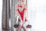 性感黑絲美女兔女郎制服誘惑寫真