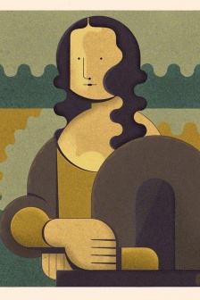 名画抽象几何风手机壁纸