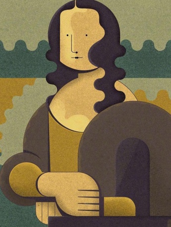 名畫抽象幾何風手機壁紙