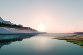 湖泊风景win11桌面壁纸