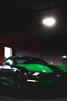 Turquoise Ford Mustang Wallpaper