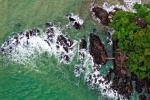 Aerial photography of seaside natural scenery pictures wallpaper
