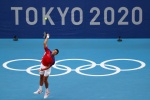 Djokovic men's singles tennis scene at the Eastern Olympics