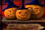 Halloween pumpkin lantern picture material wallpaper