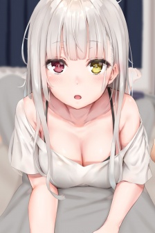 Bold Japanese anime girl mobile wallpaper