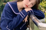 Internet celebrity beauty Ichili Xiaoshazi JK uniform photos
