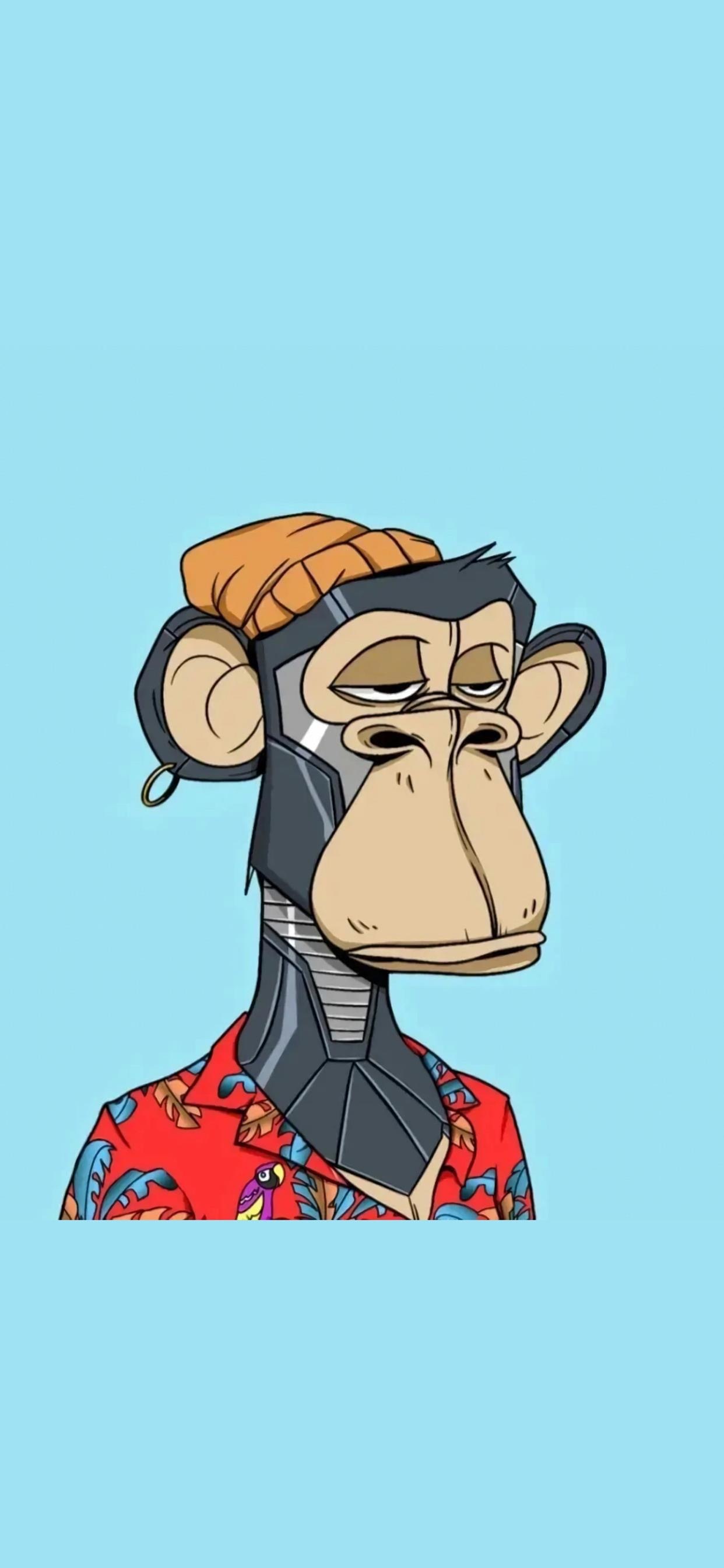 库里同款猴子头像手机壁纸