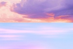 Pink and purple sky clouds mobile wallpaper
