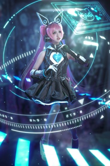 王者榮耀安吉拉心靈駭客真人cos