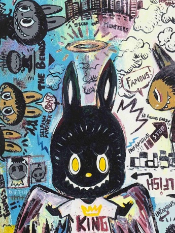 Labubu波普风手机壁纸