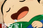 波吉晚安宝梦里见表情包
