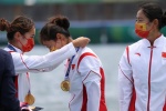 China's rowing team wins gold in women's quadruple sculls