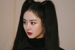 Zhao Liying's dark and charming photo with double ponytails